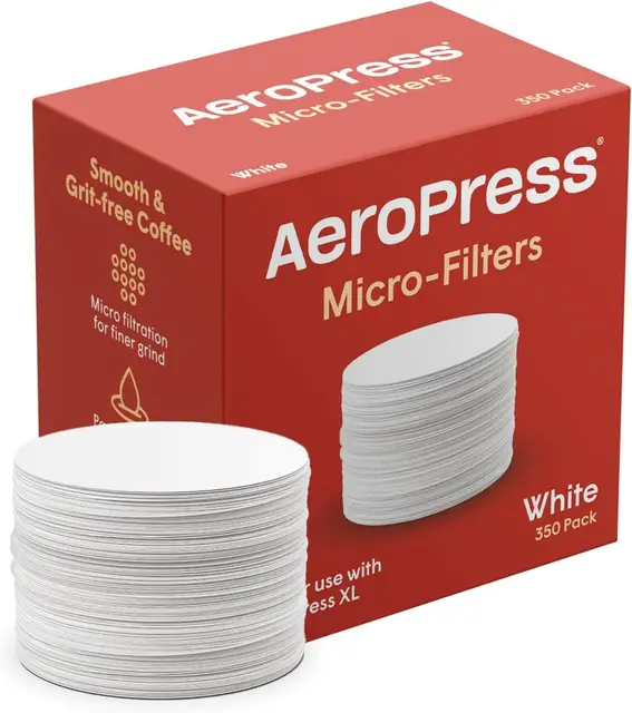 AeroPress Pack de Filtres de Rechange - Microfiltres pour Cafetière AeroPress et Café de Type Espresso - 350 unités