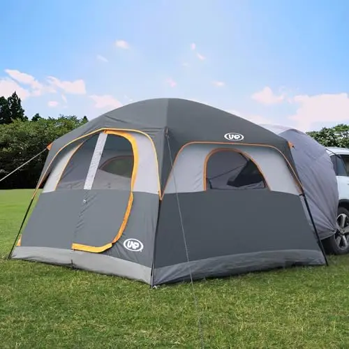 UNP Tente SUV pour Camping, 6 Personnes, Tente de hayon pour extérieur, Tent Facile à Installer avec Pare-Pluie, 3 x 2,7 x 2 m