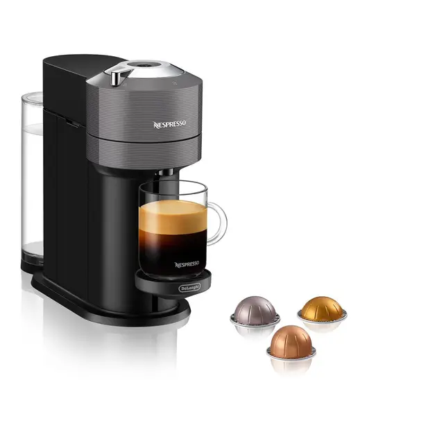 machine à café à capsules De'Longhi Nespresso Vertuo Next ENV 120.GY - Gris.