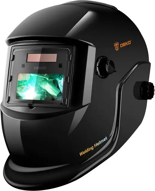 DEKO Casque de soudage assombrissement Automatique : True Color à énergie Solaire Auto-obscurcissant