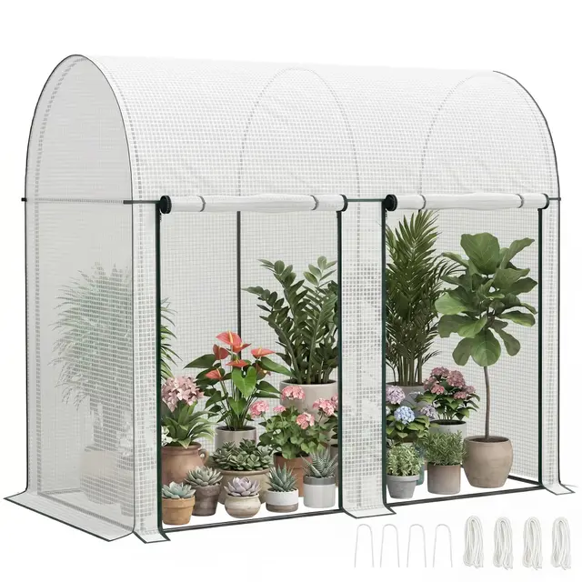 Outsunny Serre de Jardin 200x100x178 cm