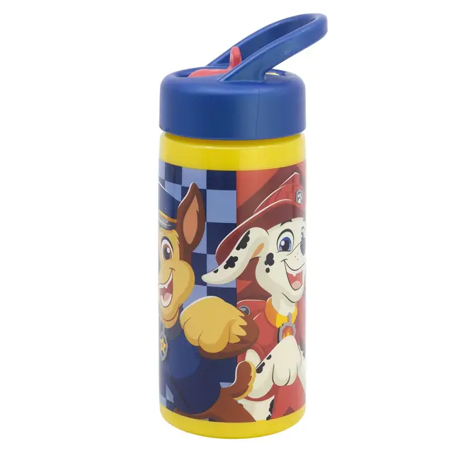 Stor Gourde Sport Pat' Patrouille avec Paille et Poignée 410ml - Bouteille Enfant Réutilisable Sans BPA pour École Sport et Sorties