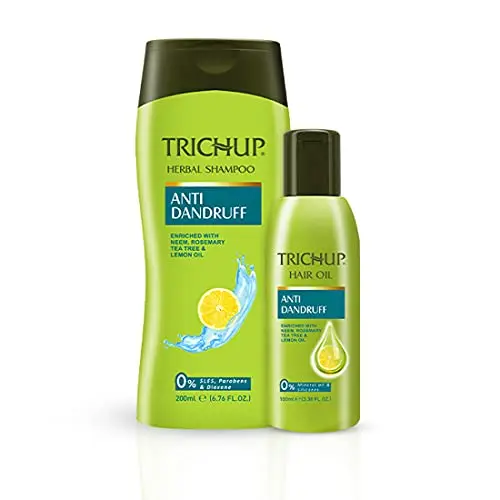 Trichup antipelliculaire kit (antipelliculaire Huile (100Ml), shampooing antipelliculaire (200ml) (lot de 2)