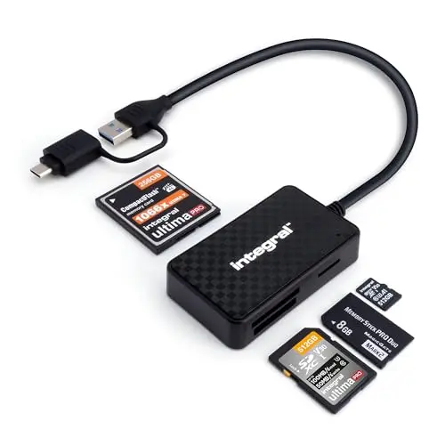 Integral Lecteur de Carte 4-en-1 USB-C