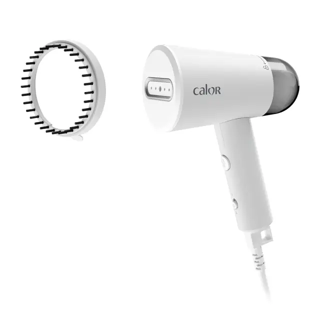 Calor Défroisseur à main, 1200 W, Jusqu'à 20g/min, Pliable, Format voyage, Design ultracompact, Temps de chauffe de 25 secondes, Origin Travel, YY5843FC, Gris Clair