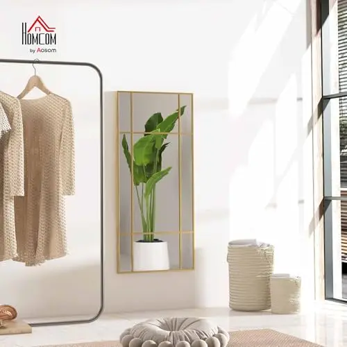 HOMCOM Miroir Verrière Industriel