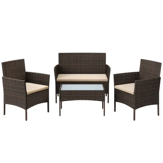 SONGMICS Salon de Jardin 4 Places