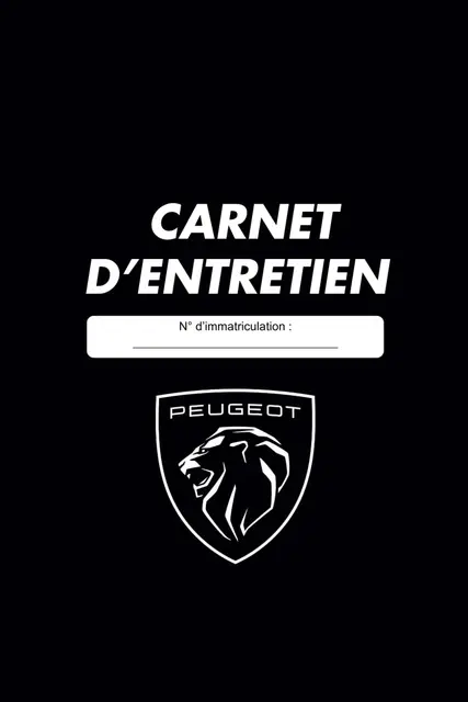 Carnet d'Entretien Peugeot
