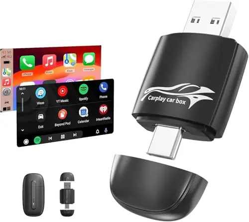 DIEBA Adaptateur sans Fil CarPlay & Android Auto