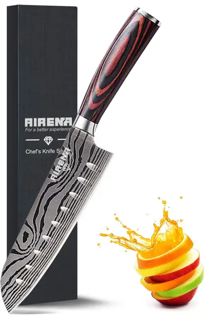 AIRENA Santoku Couteau de Cuisine