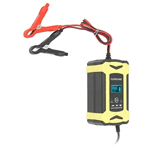 12V Smart Battery Charger, Smart Pulse Repair Charger mit Coolig Fan, Smart Charger Auto- oder Motorrad-Batterieladegerät for 4AH 100AH ​​​​​​VRLA Battery, Not for Lithium Battery
