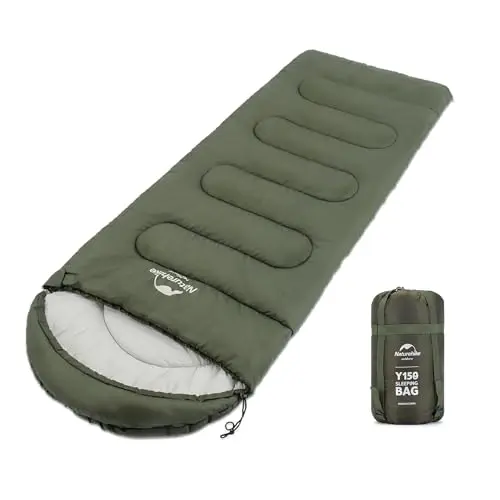 Naturehike Sac de Couchage Compact 3 Saisons,Confortable Surdimensionné 220x85cm adapté Adultes,Combiner dans Un Sac de Couchage 2 Personnes,Ultra léger Portable,avec Sac de Compression