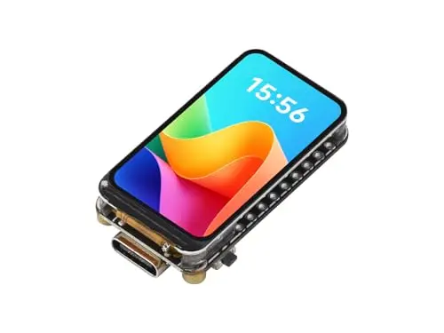 Waveshare ESP32-C3 1.47inch LCD Display Development Board, RISC-V 32-Bit Single-Core Processor, 172x320 Resolution, 262K Display Color, Supports 2.4GHz Wi-FI and BLE 5, Without Pre-soldered Headers