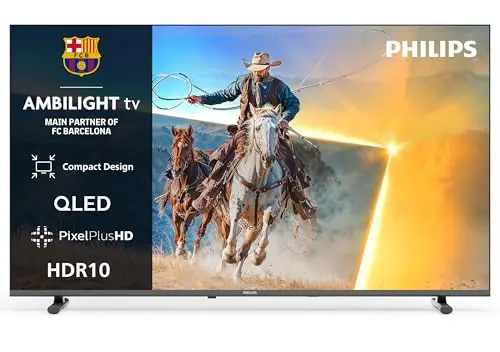 PHILIPS 32PQS6901/12 téléviseur Intelligent 4K QLED Ambilight, 32 Pouces, Pixel Precise Ultra HD, Titan OS, Dolby Audio