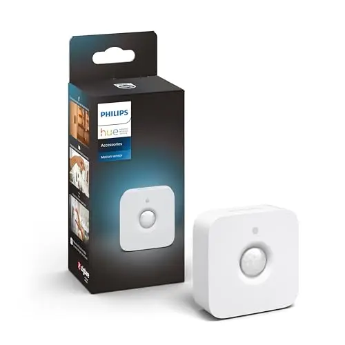 Philips Hue Capteur de Mouvement intérieur, capteur de lumière du Jour pour éclairage Intelligent, contrôle Automatique de la lumière pour Une Maison sûre, Blanc