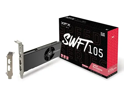 XFX Speedster SWFT105 Radeon RX 6400 Gaming Carte Graphique avec 4GB GDDR6, AMD RDNA™ 2 (RX-64XL4SFG2)
