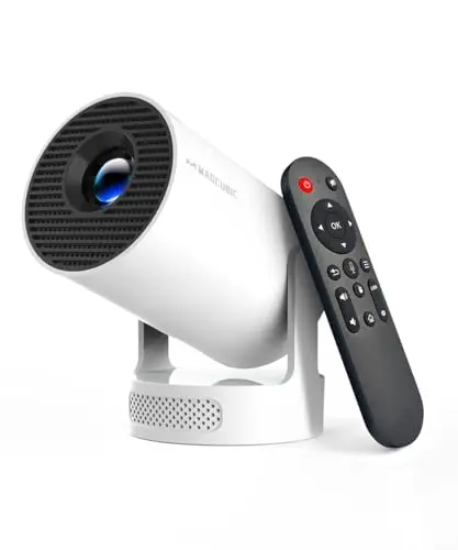 Magcubic HY300pro+ Vidéoprojecteur, Mini Projecteur 4K Portable Rétroprojecteur avec WiFi6 BT5.4, Rotation 180° Haut-Parleur 5W Video Projecteur Cinéma Maison, Remote vocale