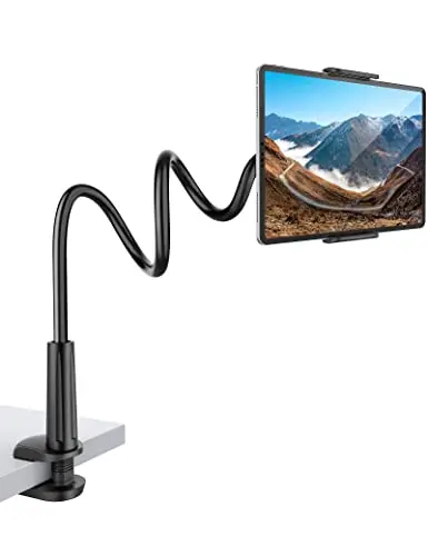 Jumkeet Support Tablette Col de Cygne Réglable 80 cm