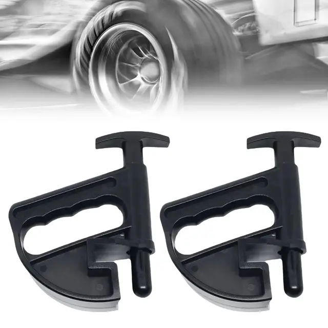Comioke Changeur de Pneus, Pince de Jante, 2 Pièces Pince de Changeur de Pneu, Tire Changer Clamp pour la Réparation Pneus de Voiture, Installer des Pneu (Noir)