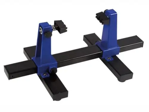 Velleman Kit de Serrage pour Circuits imprimés, étagère Extensible, Support à 360°, idéal pour Les Circuits imprimés jusqu'à 14 mm, Pratique, Largeur et Hauteur réglables, Portable et léger