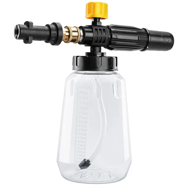 Lance à mousse pour Karcher K2-K7, pistolet à mousse de lavage de voiture pour application de nettoyeur haute pression, distributeur de savon réglable de 1 l