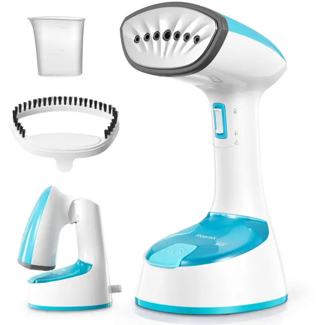 Reemix Défroisseur Vapeur, Pliable et Portable Fer à Repasser, 20 g/min, Chauffage Rapide en 25 Secondes, Pour la Maison, le Bureau et les Voyages, 220V (Bleu Aqua)