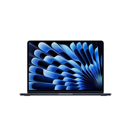 Apple MacBook Air 13 Pouces Ordinateur Portable avec Puce M4 : Conçu pour Apple Intelligence, Écran Liquid Retina de 13,6 Pouces, Mémoire unifiée de 24 Go, Stockage SSD de 512 Go, Touch ID ; Minuit