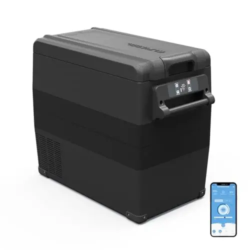 Alpicool NCF55 50L Glaciere Portable Réfrigérateur Voiture Camping Congélateur 12/24V Mini Frigo pour Maison, Bureau ou Pique-Nique en Plein Air/ -20 à 20℃