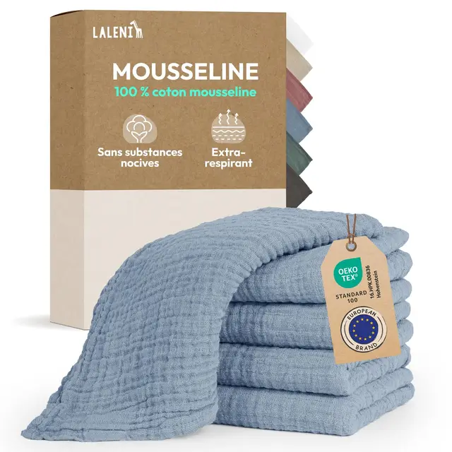 Laleni Lot de 5 Langes Bébé