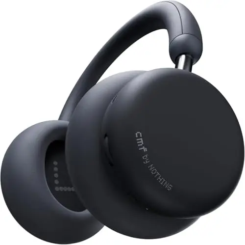 CMF Headphone Pro - Casque Bluetooth Over-Ear sans Fil – Jusqu’à 100h d’Autonomie, Hi-Res avec LDAC, Audio Spatial, avec Réduction Active du Bruit – Gris Foncé