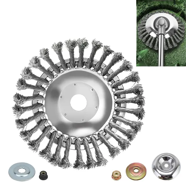 Brosse à désherber Débroussailleuse 6 pouces pour Stihl 150 x 25.4mm Brosse à désherber pour débroussailleuse Stihl Accessoires d'installation inclus