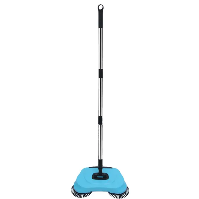 Balayeuse À Main 3 En 1, Balayeuse À Main Rotative À 360° , Élimine Les Déchets, Les Poils D'animaux Et La Poussière - Utilisation Sèche Et Humide - Balayeuse À Tapis Très Efficace Avec Long Manche