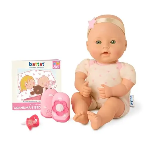 Baby Sweetheart - Bed Time - Poupée Nouveau-né à Corps Souple de 30 cm avec Livre d'histoire Facile à Lire et Accessoires pour poupée bébé