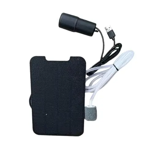 Diffuseur d'oxygène pour aquarium – Aérateur solaire de bassin de 18 cm | 250 g PP Aération de l'eau portable, l'énergie solaire favorise l'écosystème, idéal pour l'approvisionnement en oxygène dans