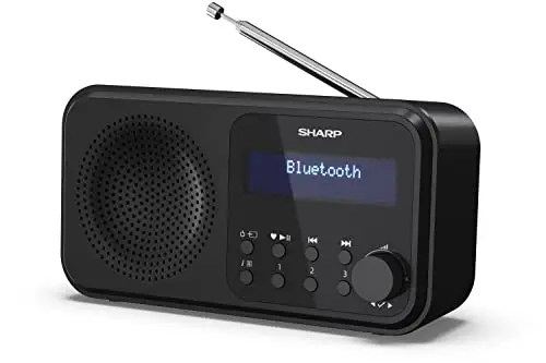 SHARP DR-P420 (BK) Radio numérique Portable Tokyo (Dab/Dab+/FM avec RDS, Bluetooth, USB ou Piles) Noir