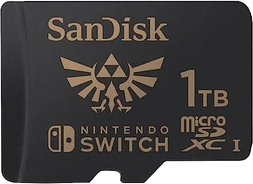 SANDISK microSDXC pour les consoles Nintendo Switch, Legend of Zelda 1 To (UHS-I Carte, jusqu'à 100 Mo/s, Produit sous licence Nintendo, Class 10, U3)