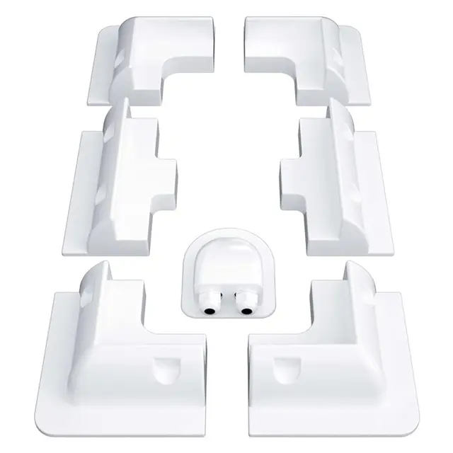 Kit de Montage de Panneau Solaire avec écrous et boulons pour Dalles de Toit, Cadres de Toit, Supports de Montage, Camping-Car, Mur et Autres Supports de Toit (ABS 7 pièces)