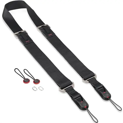 Sunya Sangle pour Appareil Photo équipée d'une boucle de libération rapide. Sangle en Corde Nylon Compatible avec Appareils Photo DSLR ou Mirrorless,avec une capacité de charge de 90KG