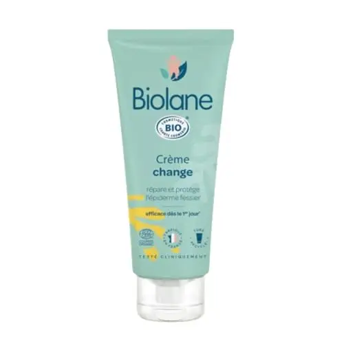 BIOLANE - Creme de change Certifié BIO - Soulage et Répare - Irritations et rougeurs du siège - Bébé - Ingrédients d'origine naturelle - Fabriqué en France