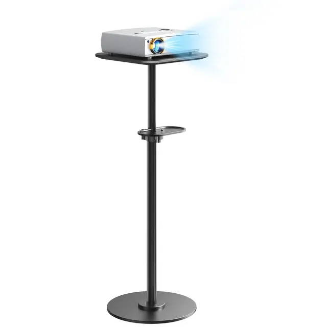 PUTORSEN Support pour Beamer - Support de sol multifonctionnel réglable,Hauteur réglable de 70cm à 120cm, capacité de 6KG, compatible avec les projecteurs, caméras & ordinateurs portables