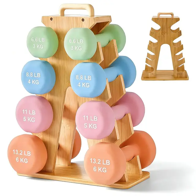 VeftBltrem Support d'Haltères en Bois