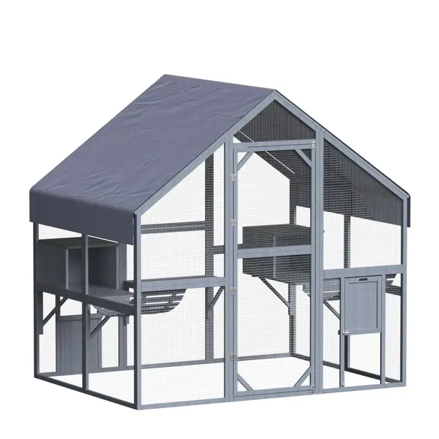 WilTec Catio Enclos pour chats