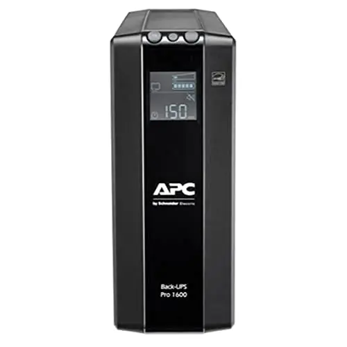 APC by Schneider Electric Back UPS Pro - BR1600MI - Onduleur 1600VA (8 Prises IEC, Interface LCD, Protection des Lignes de données 1 Go)