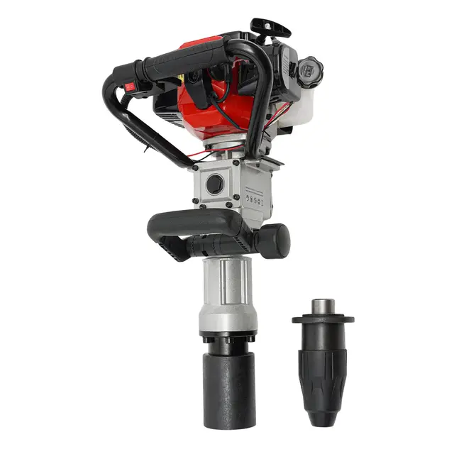 Ramasseur 2 en 1 avec tête de conversion (marteau de démolition) Moteur à essence 2 temps 32,7 cc