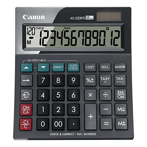 Canon AS 220 RTS Calculatrice de Bureau noir 4898B001