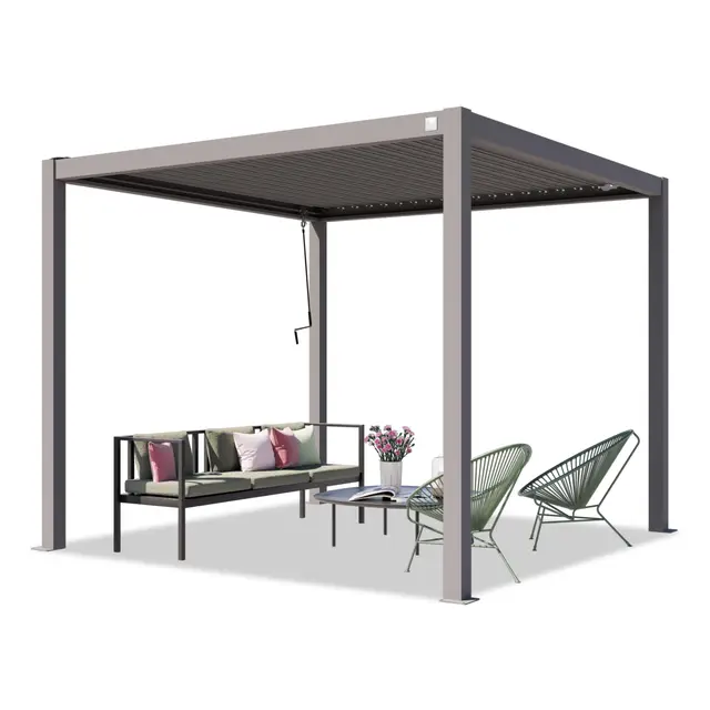 TOOLPORT Pergola Aluminium 3x3m