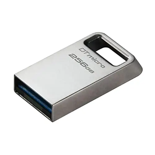 Kingston DataTraveler Micro clé USB 256GB 200MB/s Métal USB 3.2 Gen 1 - DTMC3G2/256GB