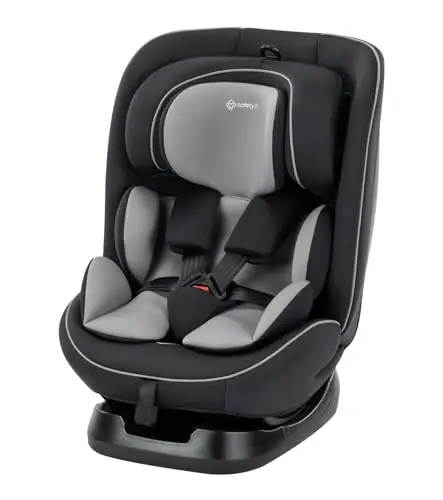 Safety 1st Alena i-Safe, Siège Auto Bebe & Enfant Evolutif, 0–12 ans, 40–150 cm, Siège auto Evolutif, Installation Ceinturée, Réducteur Nouveau-né, 11 Niveaux Appui Tête, 6 Inclinaisons, Léger, Noir