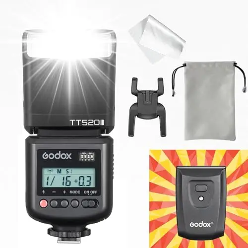 godox tt520 iii flash gn33 433mhz
