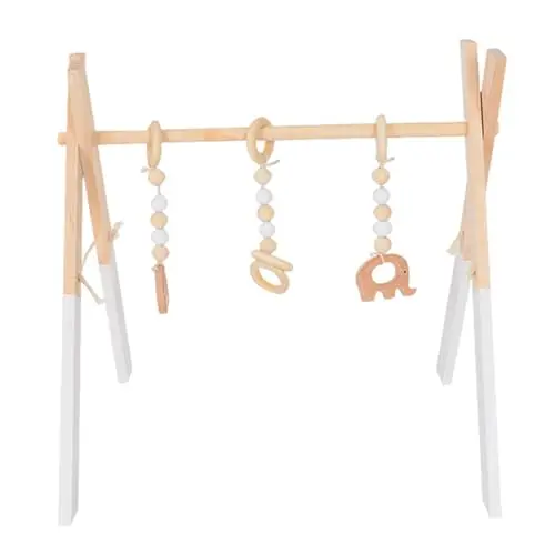 Arche d'éveil bébé en bois pliable
